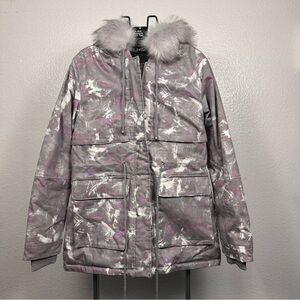 K Jordan | Stylish Gray and‎ Purple Women's Jacket